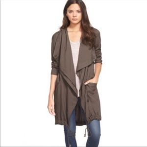 Sun & Shadow drape front jacket. Size S